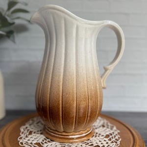 Vintage Royal Haeger Ombré Pitcher Vase: Mid-Century Pottery, Farmhouse Decor