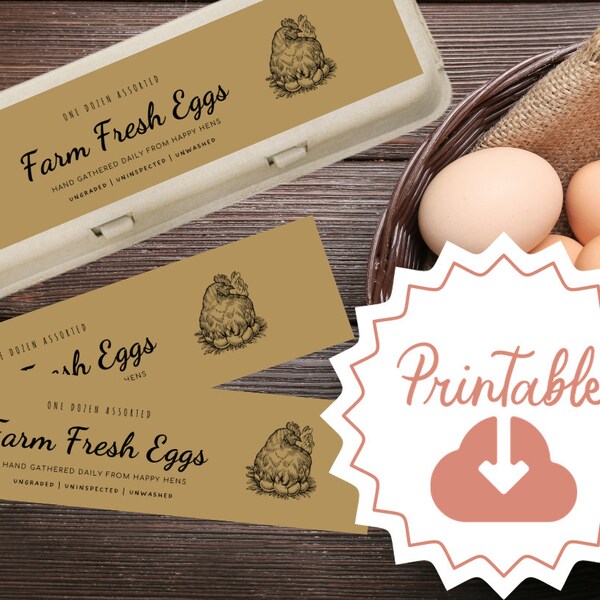 Egg Carton Labels Etsy Australia