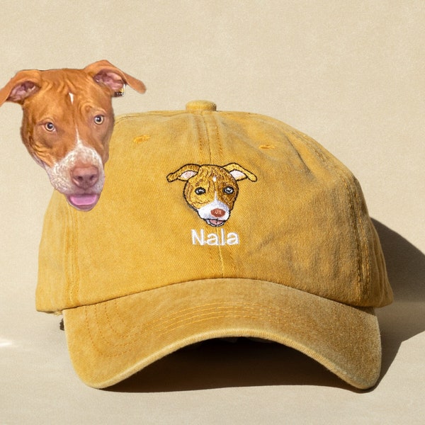 Berretto per animali personalizzato Cappello per cani Berretto da baseball per cani personalizzato Cappello per mamma cane Cappello per animali RICAMATO personalizzato utilizzando la foto dell'animale domestico Cappello per cani personalizzato Cappello per gatti personalizzato