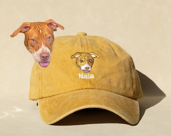 Custom Pet Cap Dog Hat Custom Dog Baseball Cap Dog Mom Hat Custom EMBROIDERED Pet Hat Using Pet Photo Personalized Dog Hat Custom Cat Hat