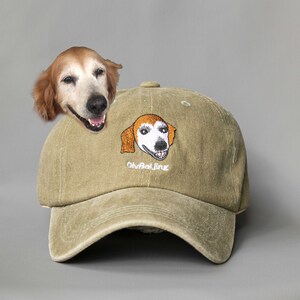 Custom Dog Baseball Cap Dog Mom Hat Custom Pet Cap Dog Hat Custom EMBROIDERED Pet Hat Using Pet Photo Personalized Dog Hat Custom Cat Hat