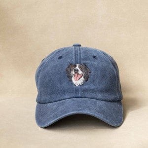 Custom EMBROIDERED Pet Hat Using Pet Photo Personalized Dog Hat Custom Cat Hat image 2