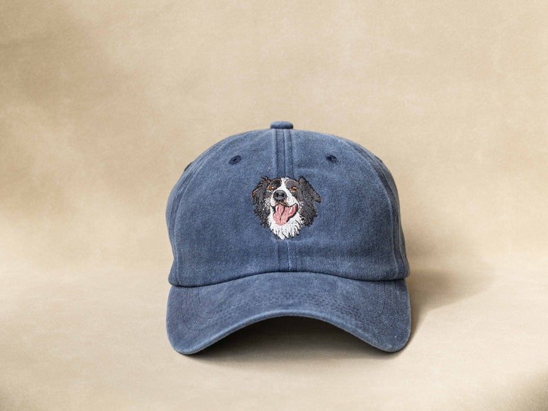 Custom EMBROIDERED Pet Hat Using Pet Photo Personalized Dog Hat Custom Cat Hat image 2