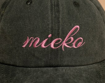 Personalized Vintage Cap Custom EMBROIDERED Name Hat  Personalized Cotton Hat with Personalized