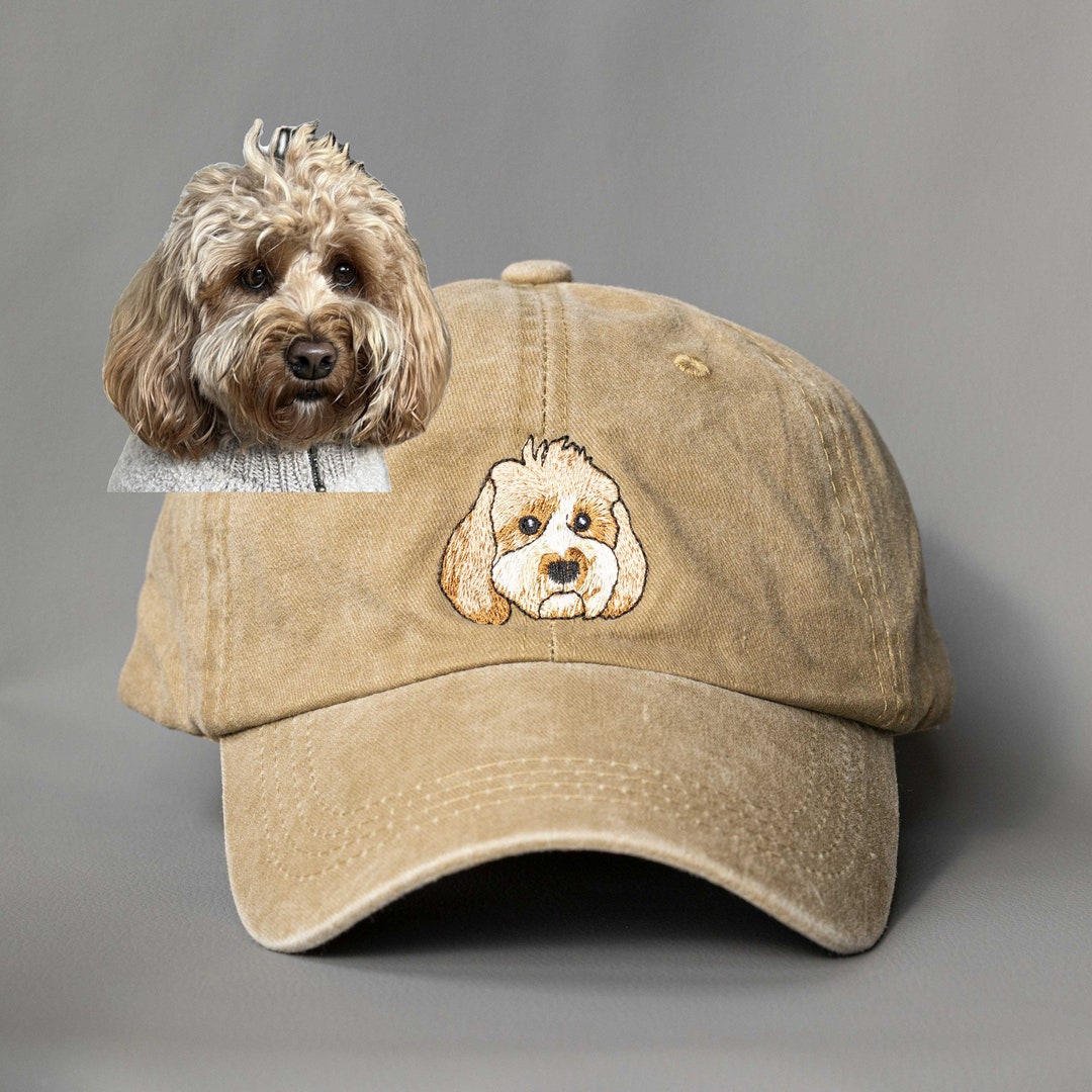 Custom EMBROIDERED Pet Hat Using Pet Photo Personalized Dog Hat Custom
