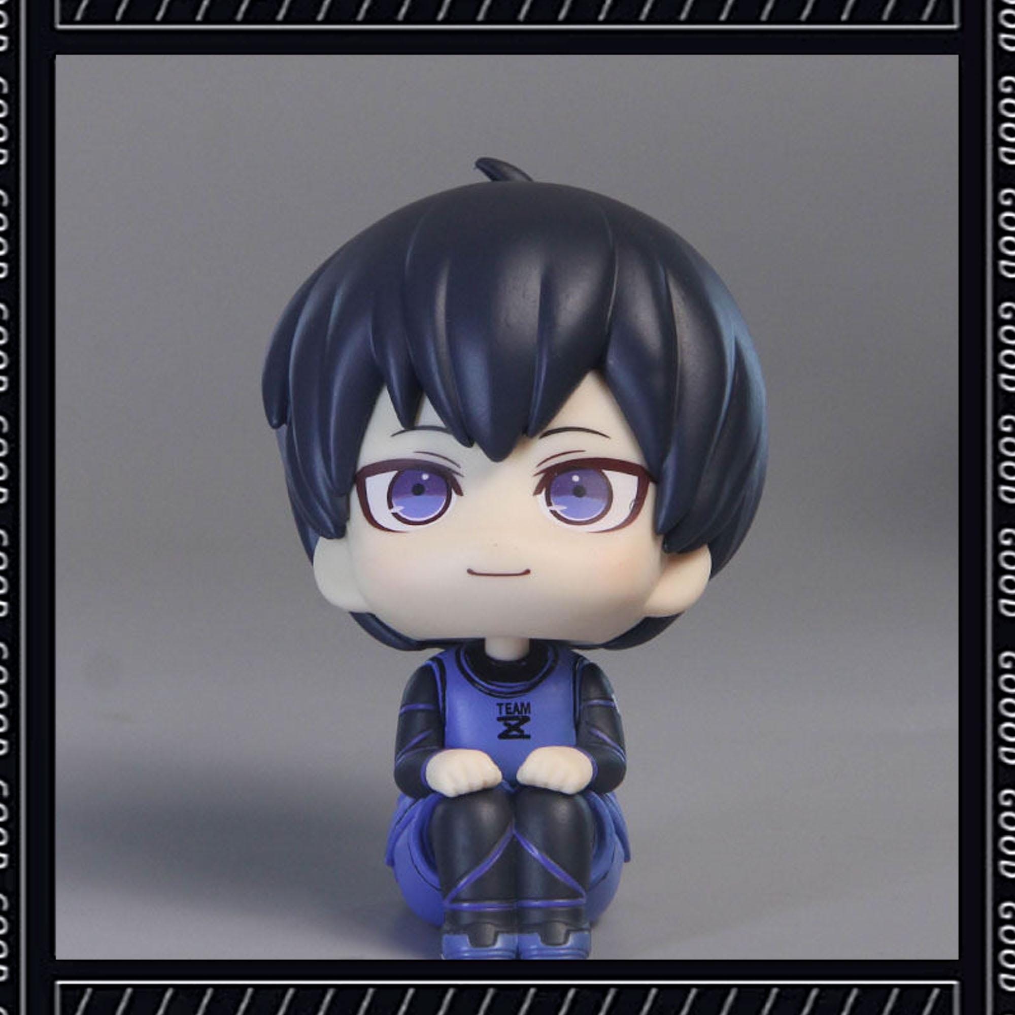 Blue Lock Chibi Figure, Isagi Yoichi & Bachira Meguru, Cute Sitting ...