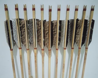 24x Premium Traditional Gaplok Bamboo Petung Arrows - Bamboo Arrows - Arrows