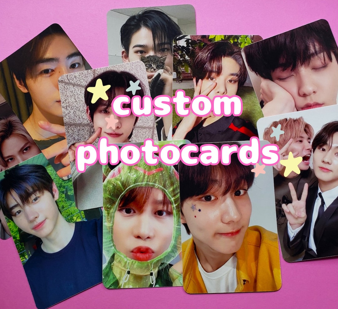 Custom Photocards Custom Kpop Photocards Anime Photocards Kpop Any Member, Group, Idol, Person
