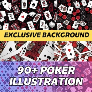 Poker-Themed Digital Wallpaper | Playing Card Backgrounds