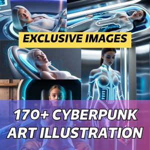 Futuristic Cyberpunk Art | Sci-Fi &#39;Ghost in the Shell&#39; Inspired Prints