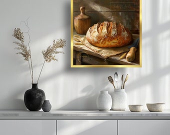 イギリス直輸入品 木製 Fresh Baked Bread 立体アート 3D Bread