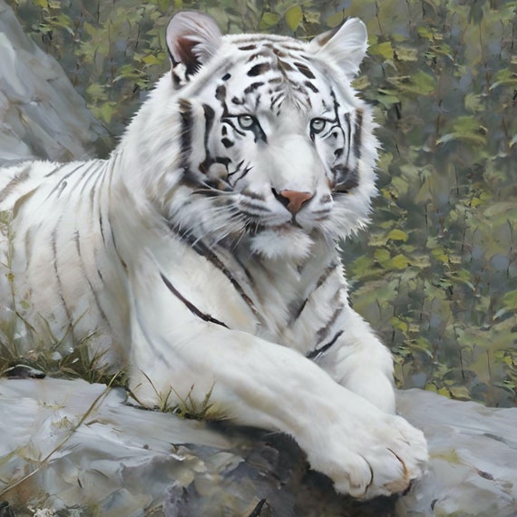 ホワイトヒマラヤタイガー スノータイガー - Etsy 日本