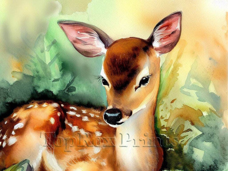 Instant Download Printable Wall Art Deer Print Animal Art Etsy
