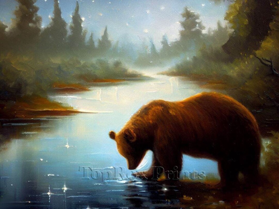 Instant Download Printable Wall Art Bear Print Animal Art - Etsy