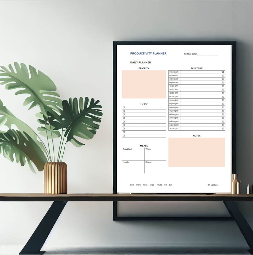 Editable Daily, Weekly, Monthly Planner Template Digital Download ...