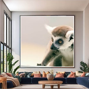 Lemur Masterpieces: Lemur Wall Art for Living Room Décor Cute Art Natural Living Room Wall Decor, 20 High-Resolution Arts by GojaCA