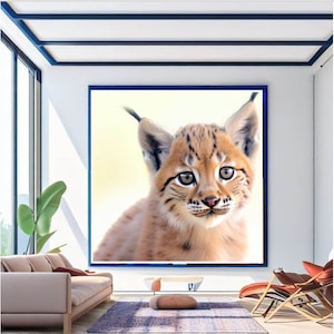 Lynx Masterpieces: Lynx Wall Art for Living Room Décor Cute Art Natural Living Room Wall Decor, 20 High-Resolution Arts by GojaCA
