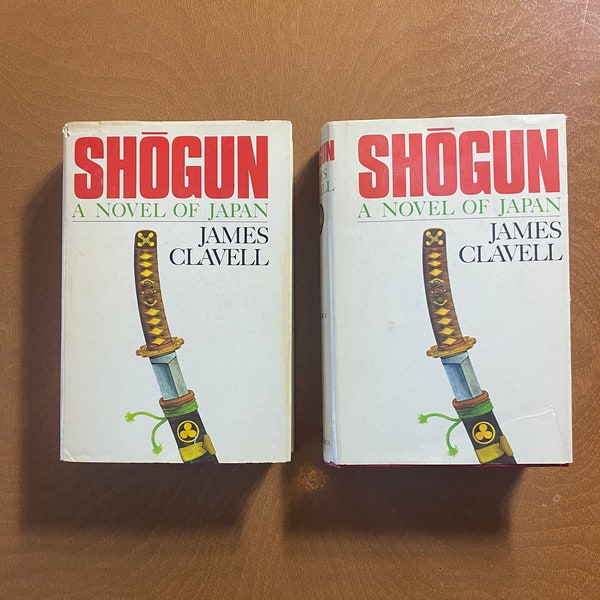 shogun volume 1 & 2 by James clavell hardcover book club editions with crisp, clean internal pages
