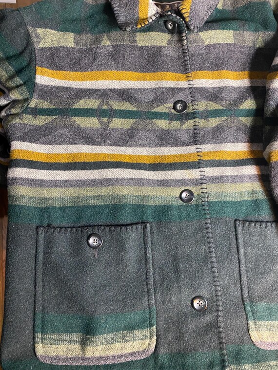 Utex Wool Chore Coat Lined Size Large - image 3