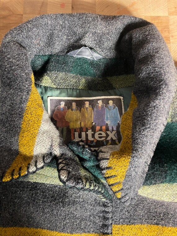 Utex Wool Chore Coat Lined Size Large - image 9