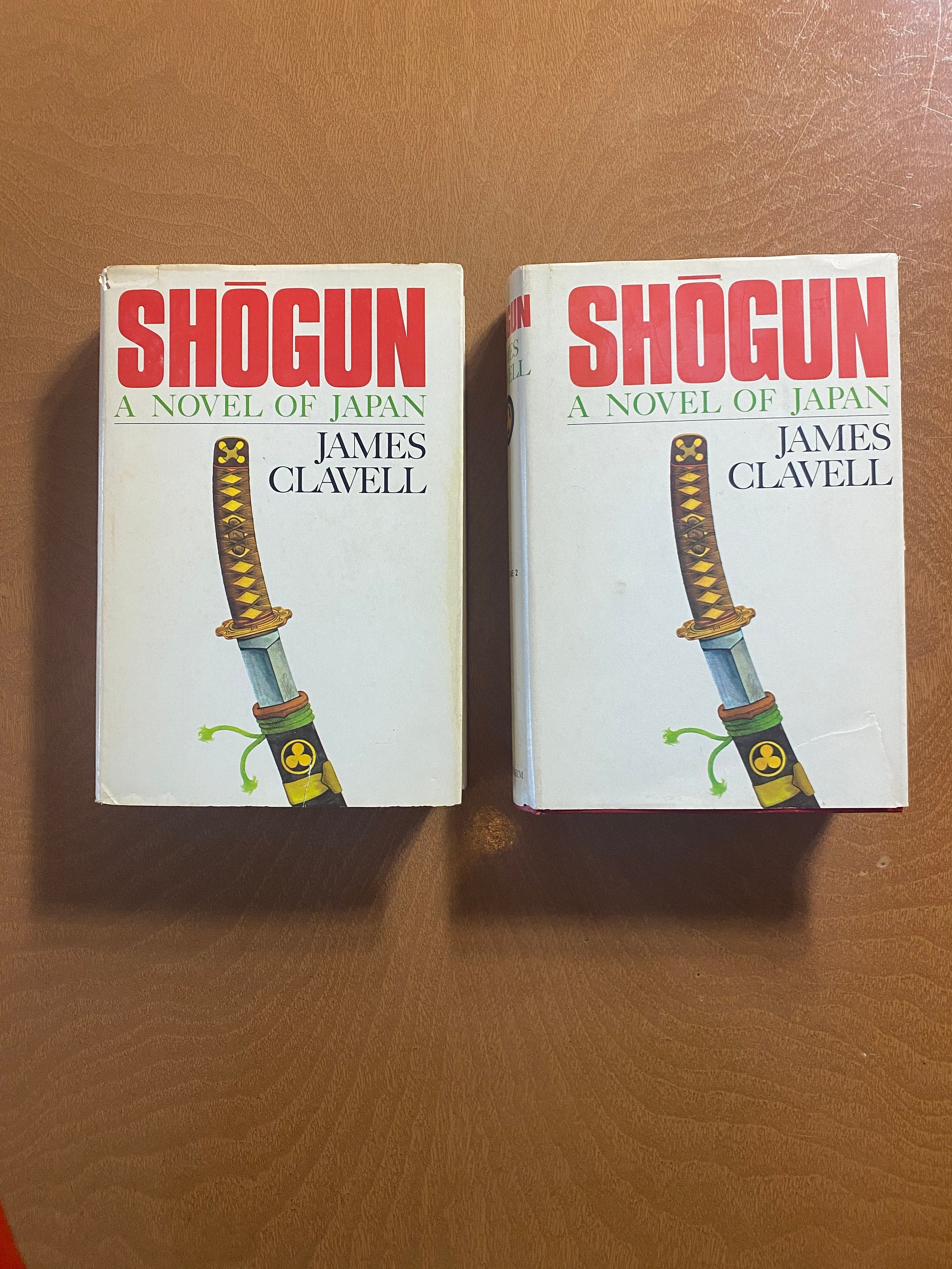 Shogun Volume 1 & 2 by James Clavell Hardcover Book Club Editions