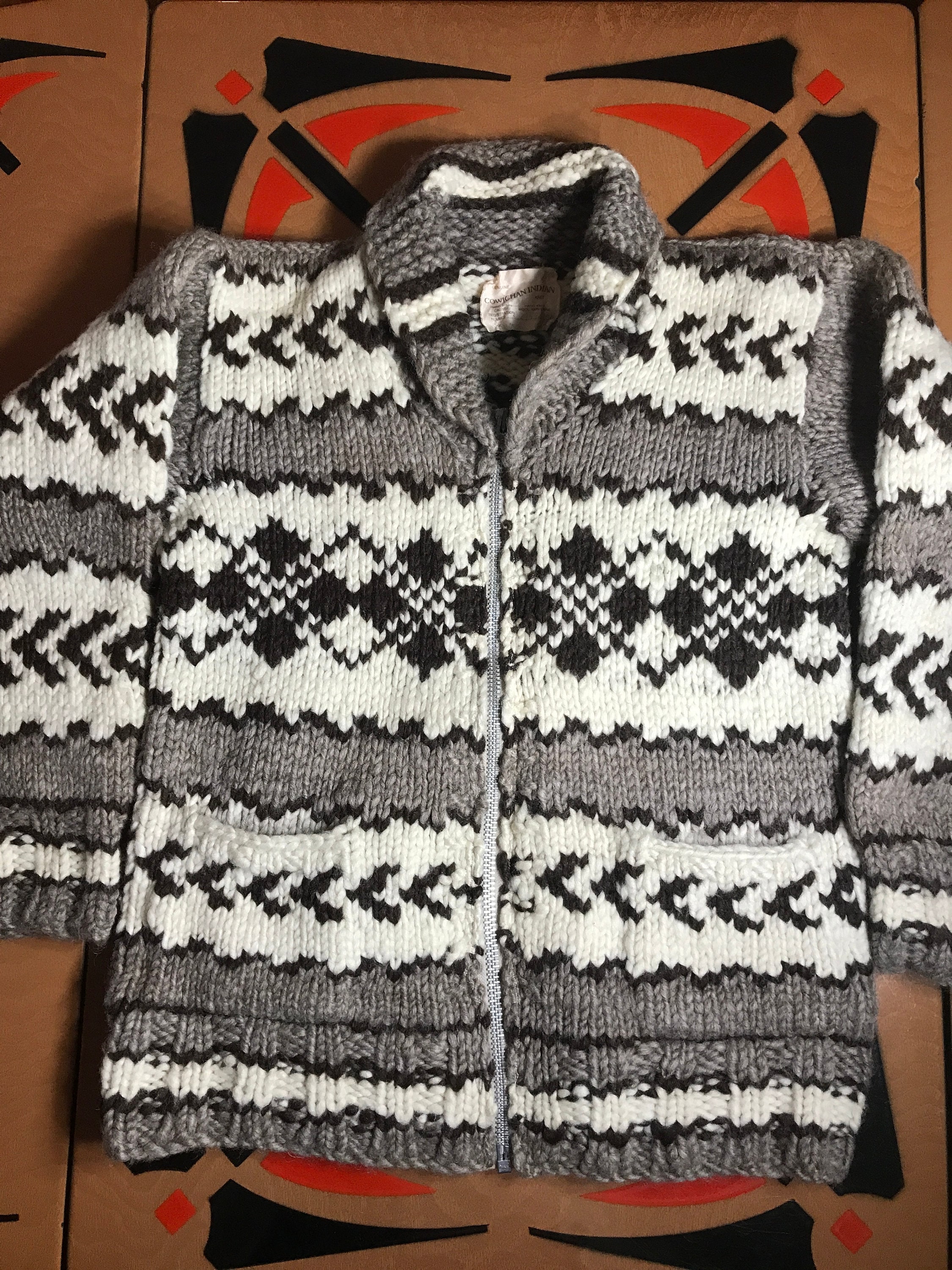 British Columbia Cowichan Sweater Vancouver The Real McCoys Wool