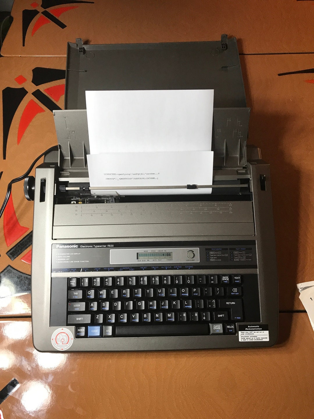 Panasonic Electronic Typewriter Kx R630 W/ Original Operating Etsy Canada