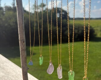 Natural Sea Glass Necklace: Real Ocean Jewlery