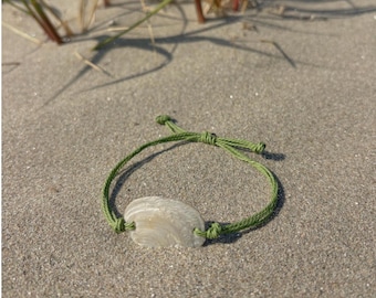 Bracelet coquillage réglable fait main