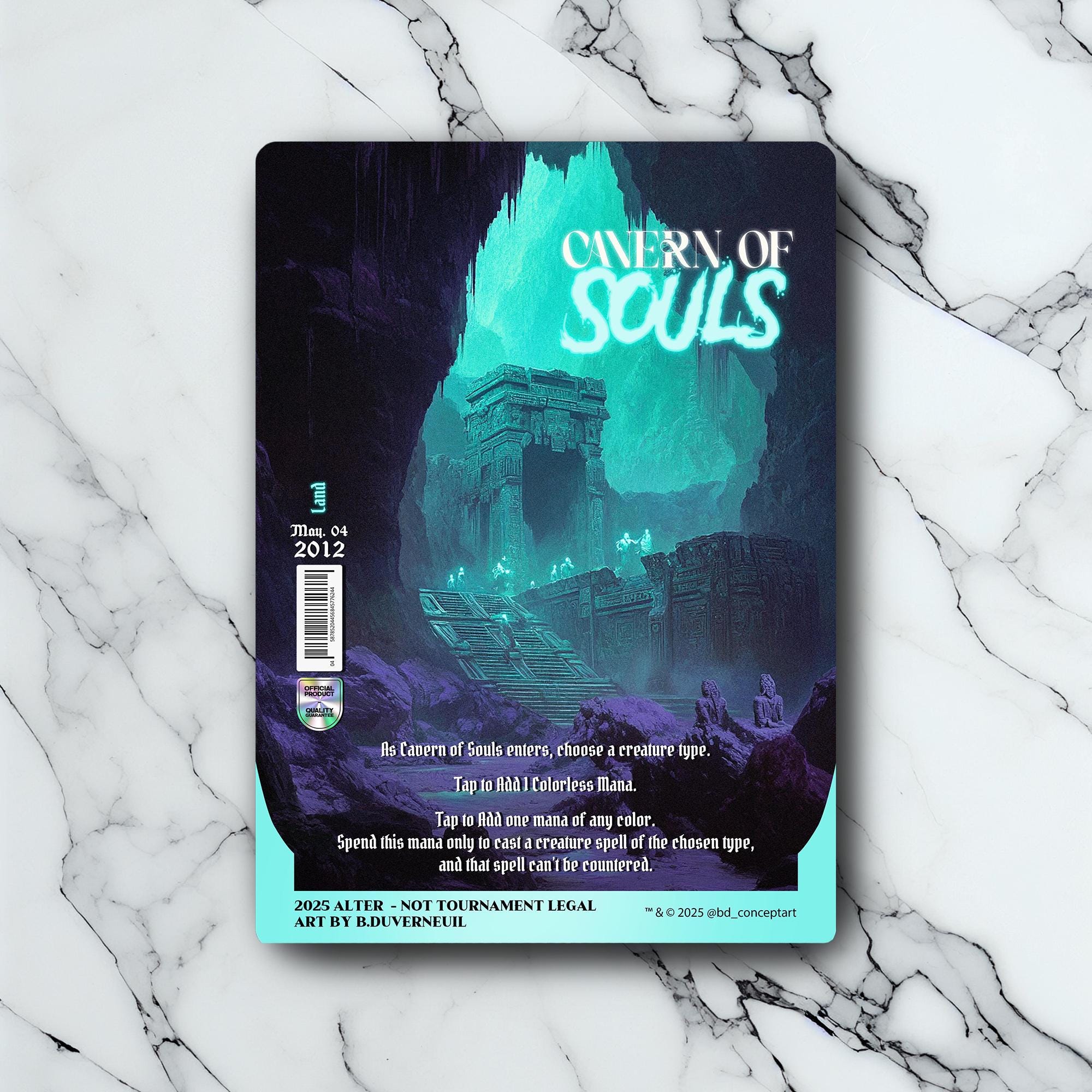 Cavern Of Souls - Vintage - Full Art Holographic - for MTG Collectors and Players - Altered Magic Cards