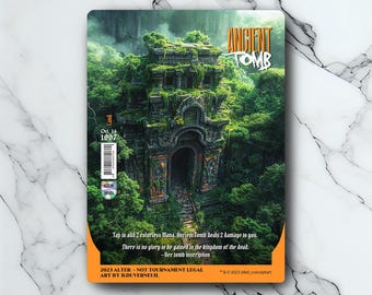 Ancient Tomb - Vintage - Full Art Holographic - for collectors and MTG players - Altered Magic Cards
