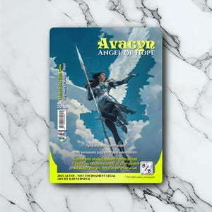 Avacyn Angel of Hope  - Vintage - Full Art Holographique - pour les collectionneurs et les joueurs MTG - Cartes Magic Altérées
