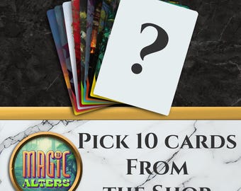 Choose 10 cards from the shop - Full Art Holographic - for MTG collectors and players - Altered Magic Cards