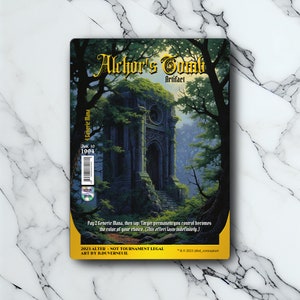 Alchor's Tomb - Retro Futuriste / Vintage - Full Art Holographique - pour les collectionneurs et les joueurs MTG - Carte Magic Altérée