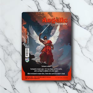 Angelic Destiny - Vintage - Full Art Holographique - pour les collectionneurs et les joueurs MTG - Carte Magic Altérée