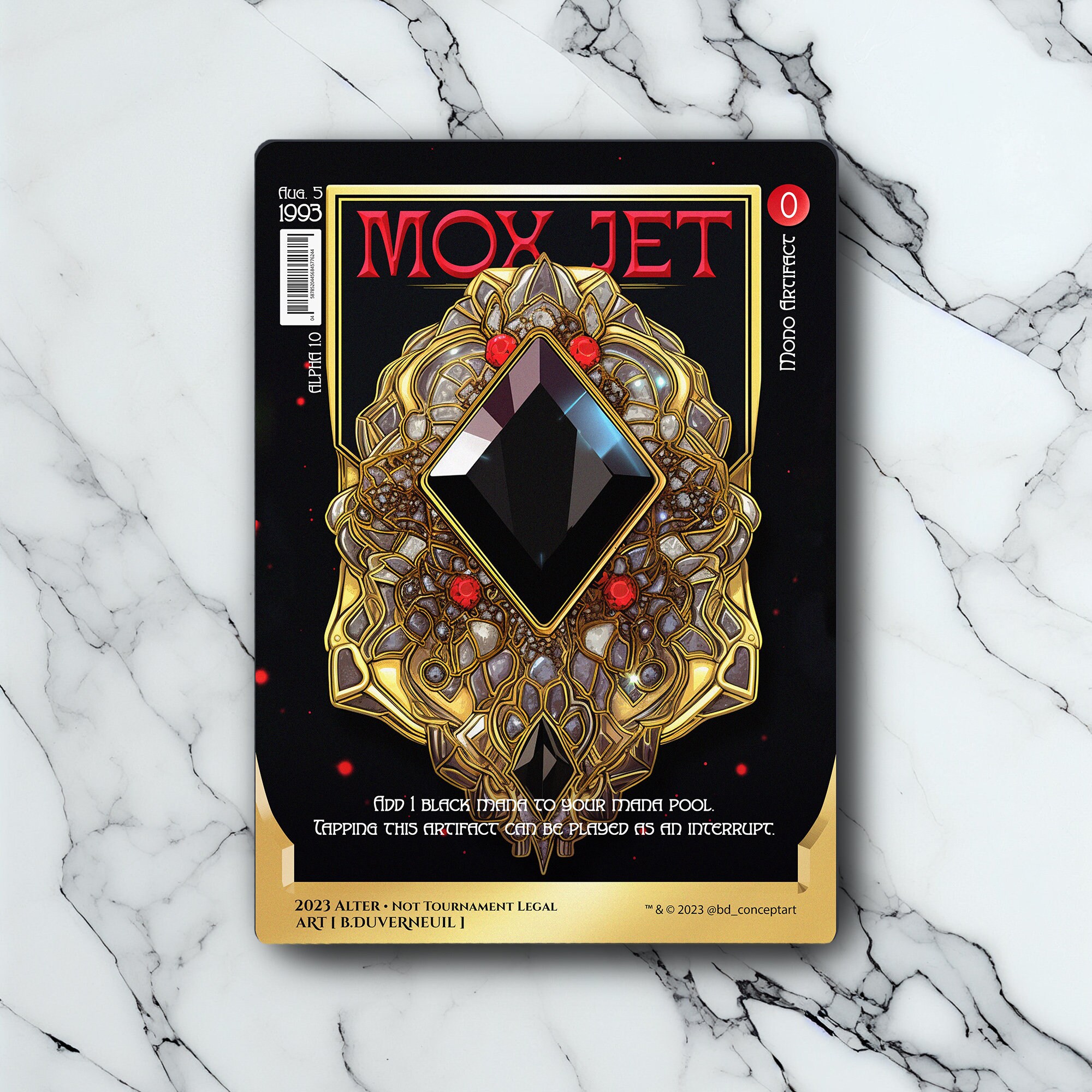 Mox Jet プレイマット Power9 パワーナイン ジェット の通販 by