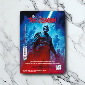 Boris Devilboon - Retro Futuriste / Vintage - Full Art Holographique - pour les collectionneurs et les joueurs MTG - Cartes Magic Altérées