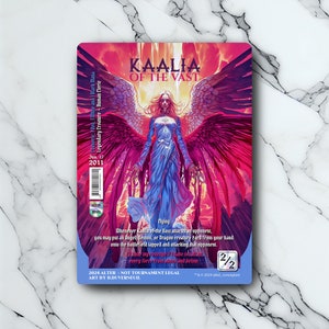 Kaalia of the Vast – Retro Futuristisch / Vintage – Voll holografische Kunst – für Sammler und MTG-Spieler – Veränderte Zauberkarte