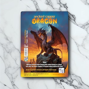 Ancient Copper Dragon - Vintage - Full Art Holographique - pour les collectionneurs et les joueurs MTG - Cartes Magic Altérées