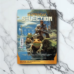 Natural Selection - Retro Futuriste / Vintage - Full Art Holographique - pour les collectionneurs et les joueurs MTG - Cartes Magic Altérées