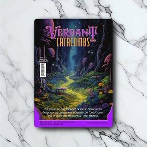Verdant Catacombs - Retro Futuriste / Vintage - Full Art Holographique - pour les collectionneurs et les joueurs MTG - Cartes Magic Altérées