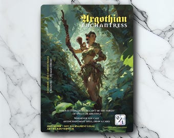 Argothian Enchantress - Proxy Full Art Custom Card - Etsy