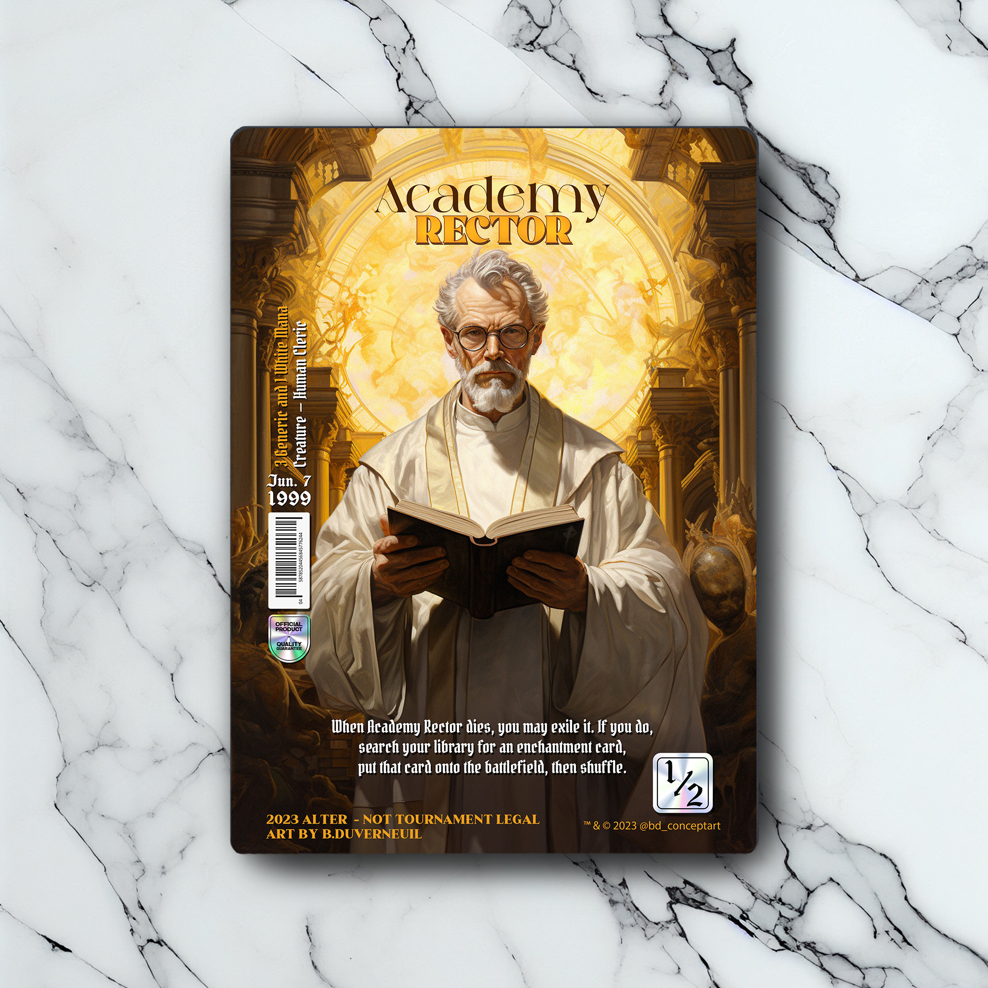 Academy Rector - Retro Futuristic / Vintage - Full Holographic Art