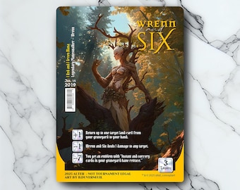 Wrenn and Six - Vintage - Full Art Holographic - for collectors and MTG players - Altered Magic Cards