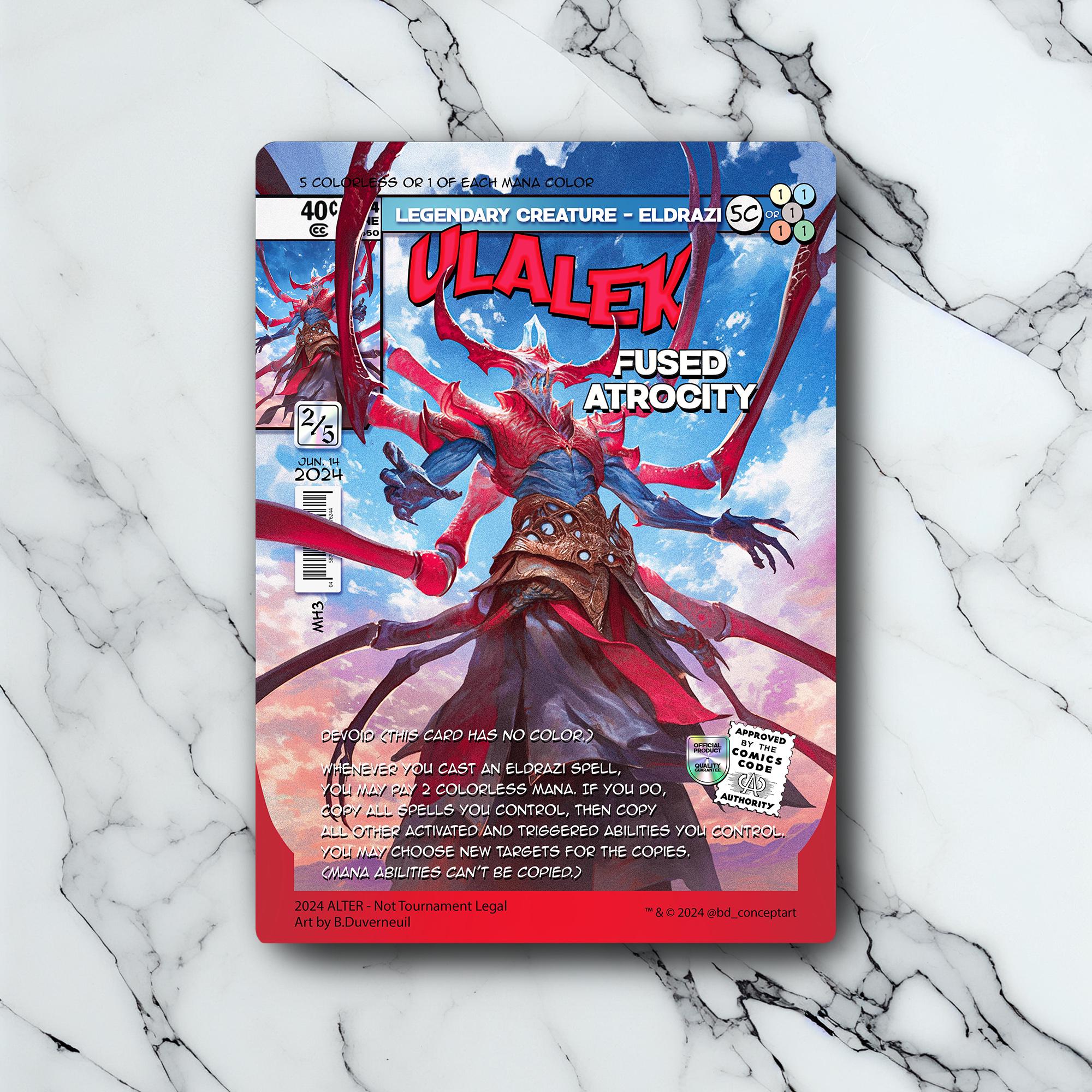Ulalek, Fused Atrocity - Vintage - Full Art Holographic - for