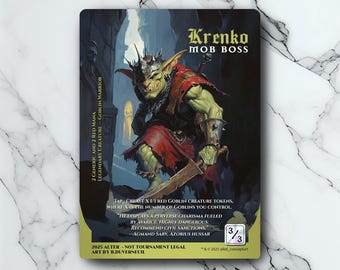 Krenko_mob_boss EDH Commander_deck Goblin Tribal EDH Deck Our Elite Gold  Series Precon Decks Are Finally Here! - Etsy