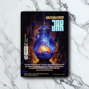 Memory Jar - Retro / Vintage - Full Art Holographique - pour les collectionneurs et les joueurs MTG - Carte Magic Altérée