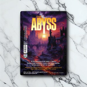 The Abyss - Retro Futuriste / Vintage - Full Art Holographique - pour les collectionneurs et les joueurs MTG - Carte Magic Altérée