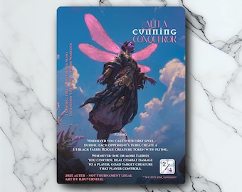 Alela, Cunning Conqueror - Vintage - Full Art Holographic - for MTG Collectors and Players - Altered Magic Cards