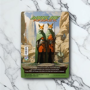 Verdubbeling seizoen - Retro Futuristisch / Vintage - Full Art Holografisch - voor verzamelaars en MTG-spelers - Gewijzigde magische kaarten